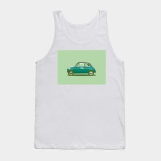 Green Fiat 500 Tank Top